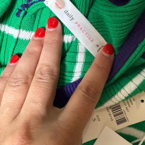 Daily Practice Green Rosie Midi sweater dress from Anthropologie size small NWT - Picture 3 of 10